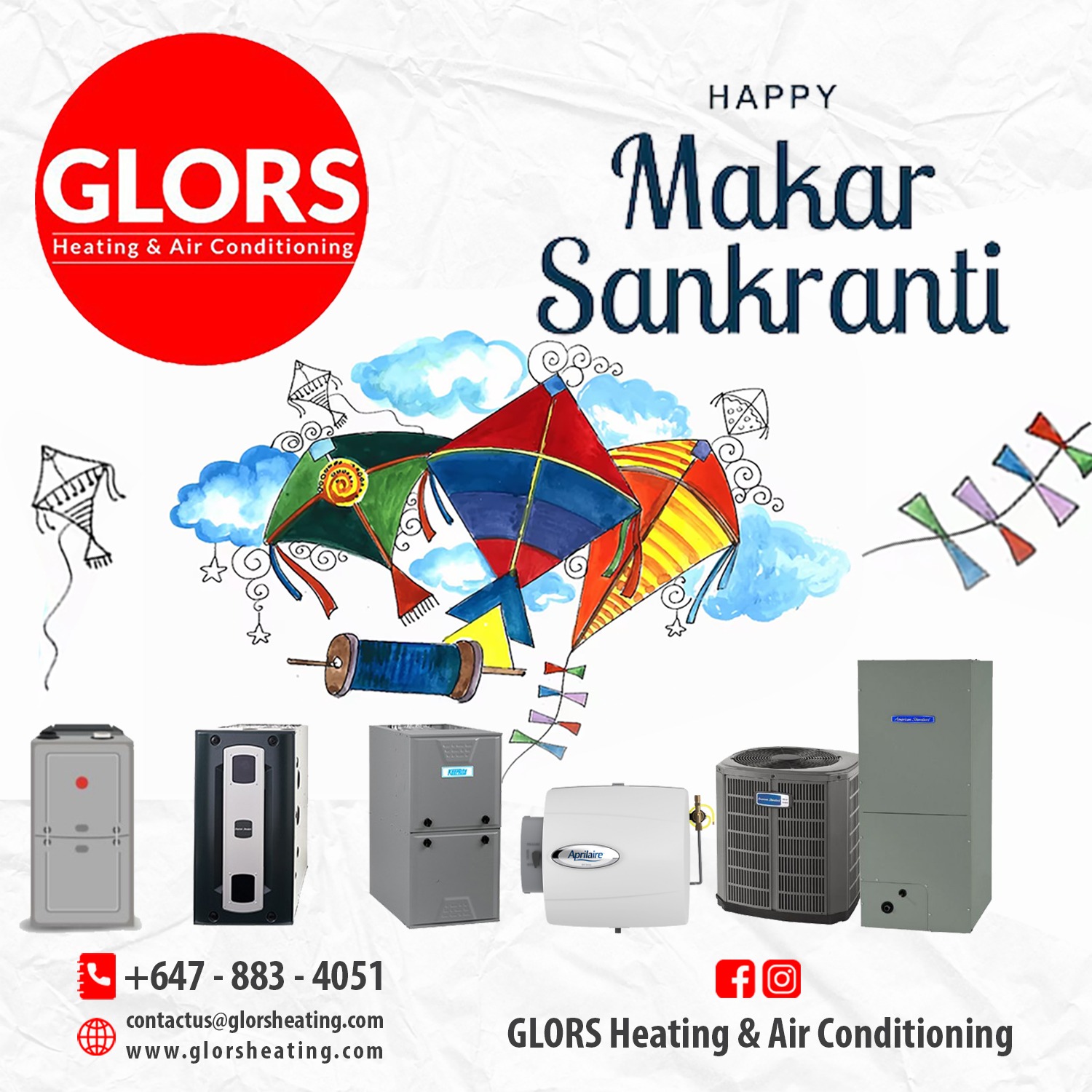 Makar sankranti wishes from glors heating and air conditioning !!